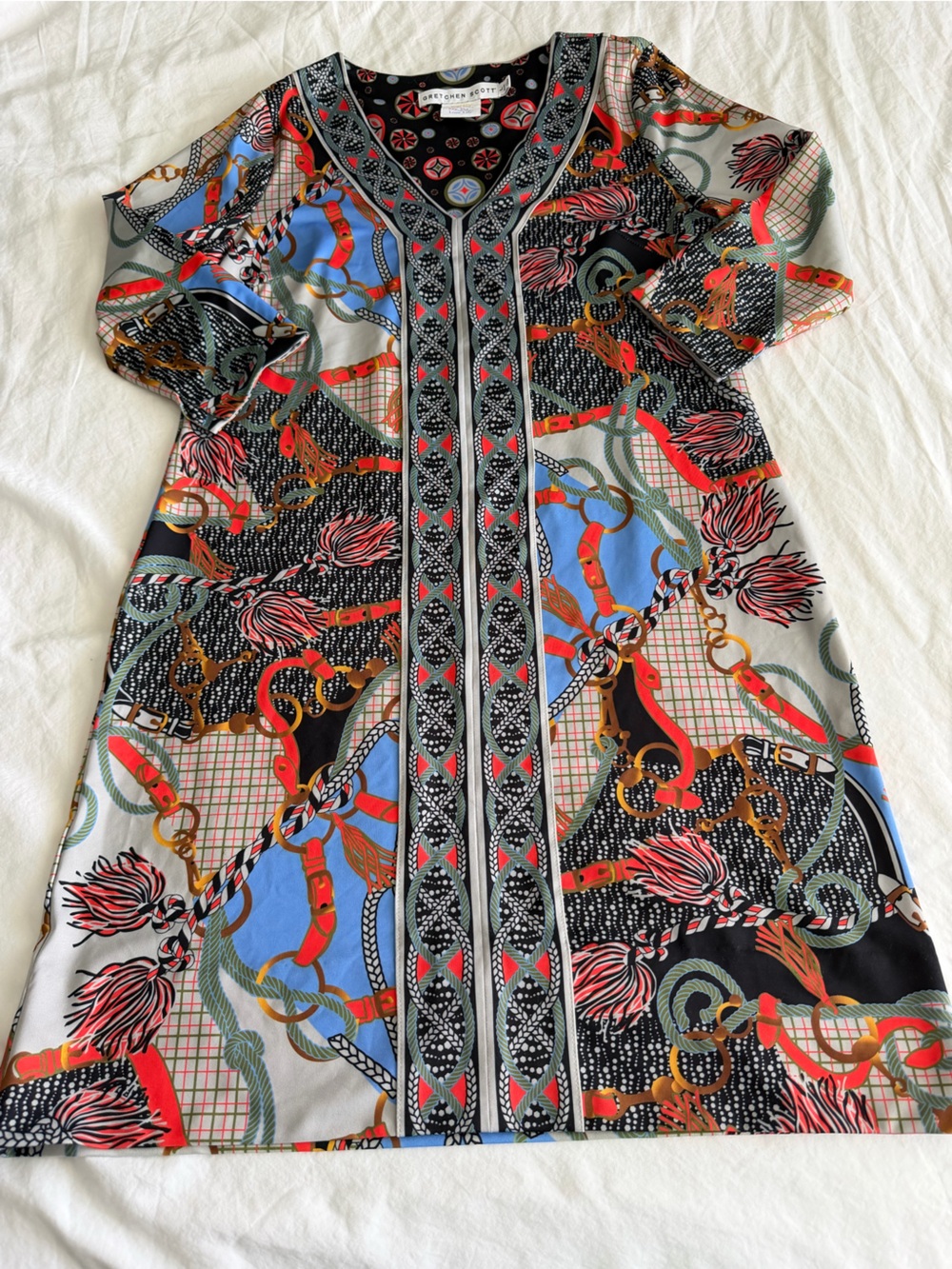 Gretchen Scott Printed Workwear Midi Dress - Picture 5 of 9
